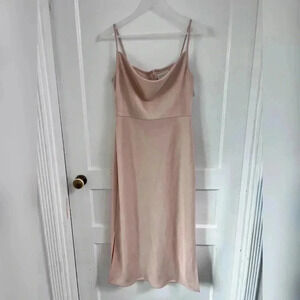 Sachin + Babi Slip Cowl Neck Nude Dress (Bridesmaid) LIKE NEW